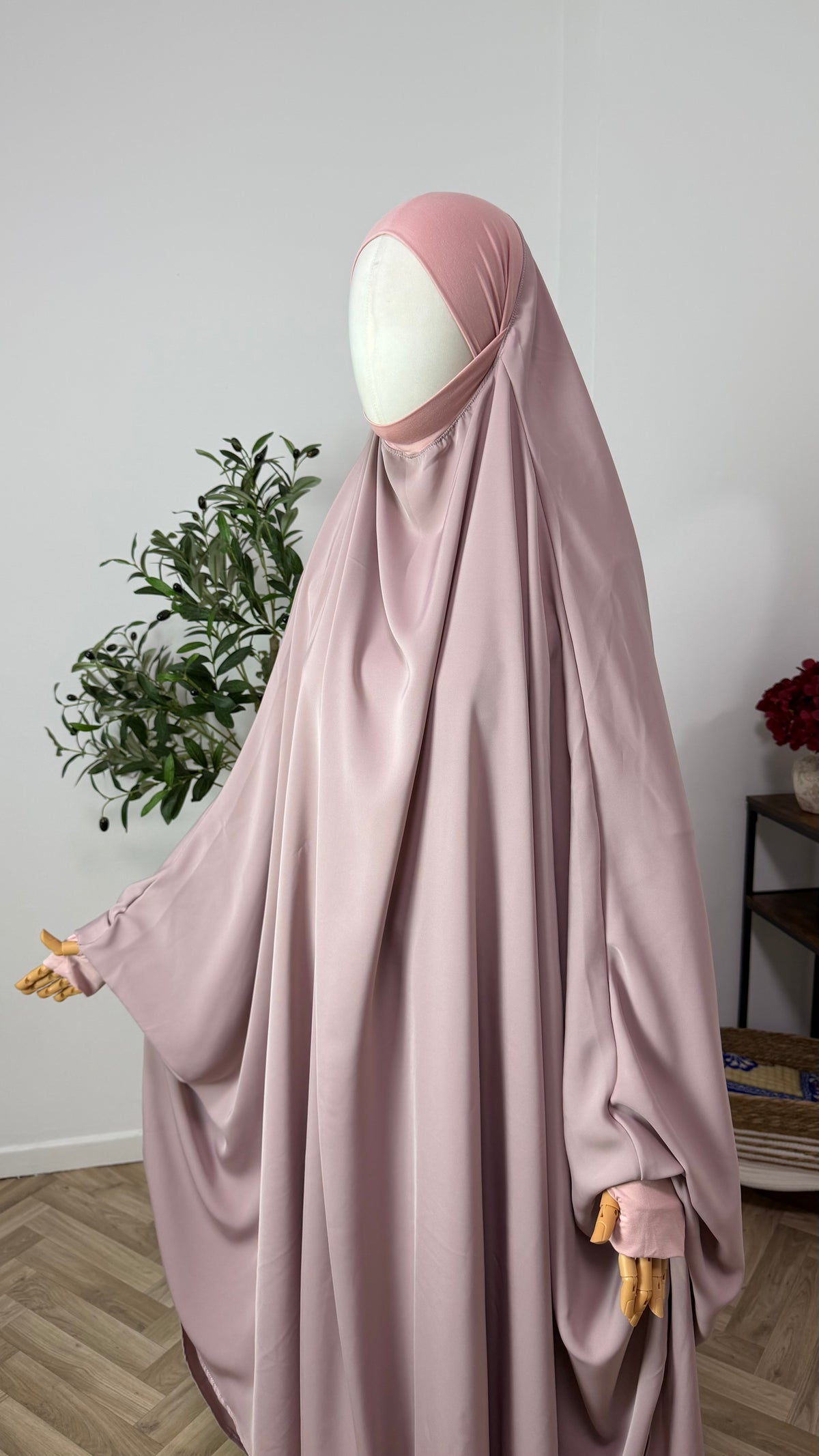 Jilbab 2-teilig aus Abaya Seide