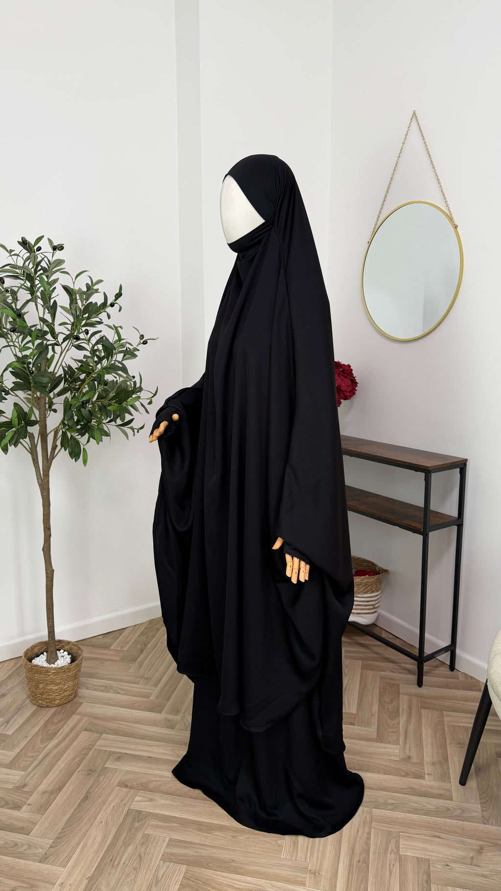 Jilbab 2-teilig aus Abaya Seide