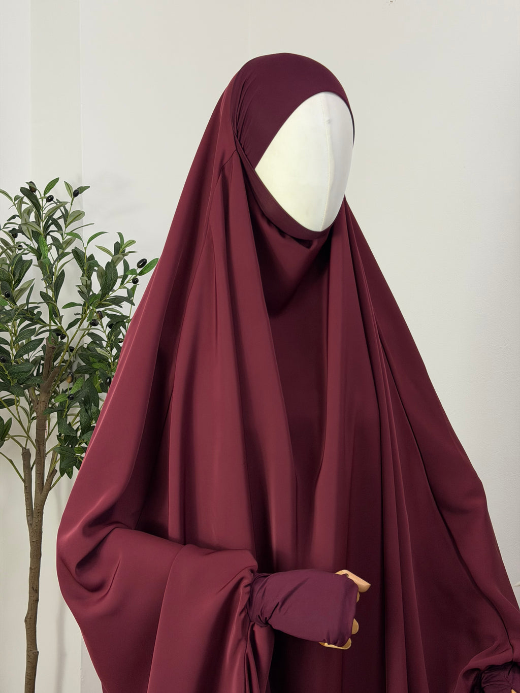 Jilbab 2-teilig aus Abaya Seide