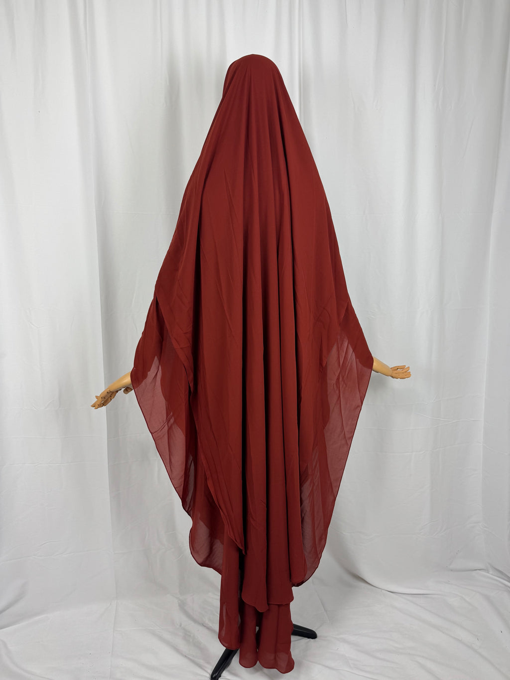 Zweilagiger Khimar aus Chiffon
