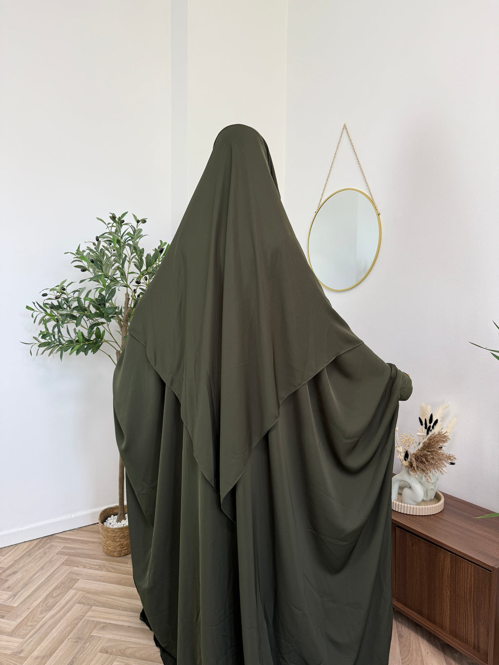 Al Haya – Jilbab mit angenähtem Kopftuch