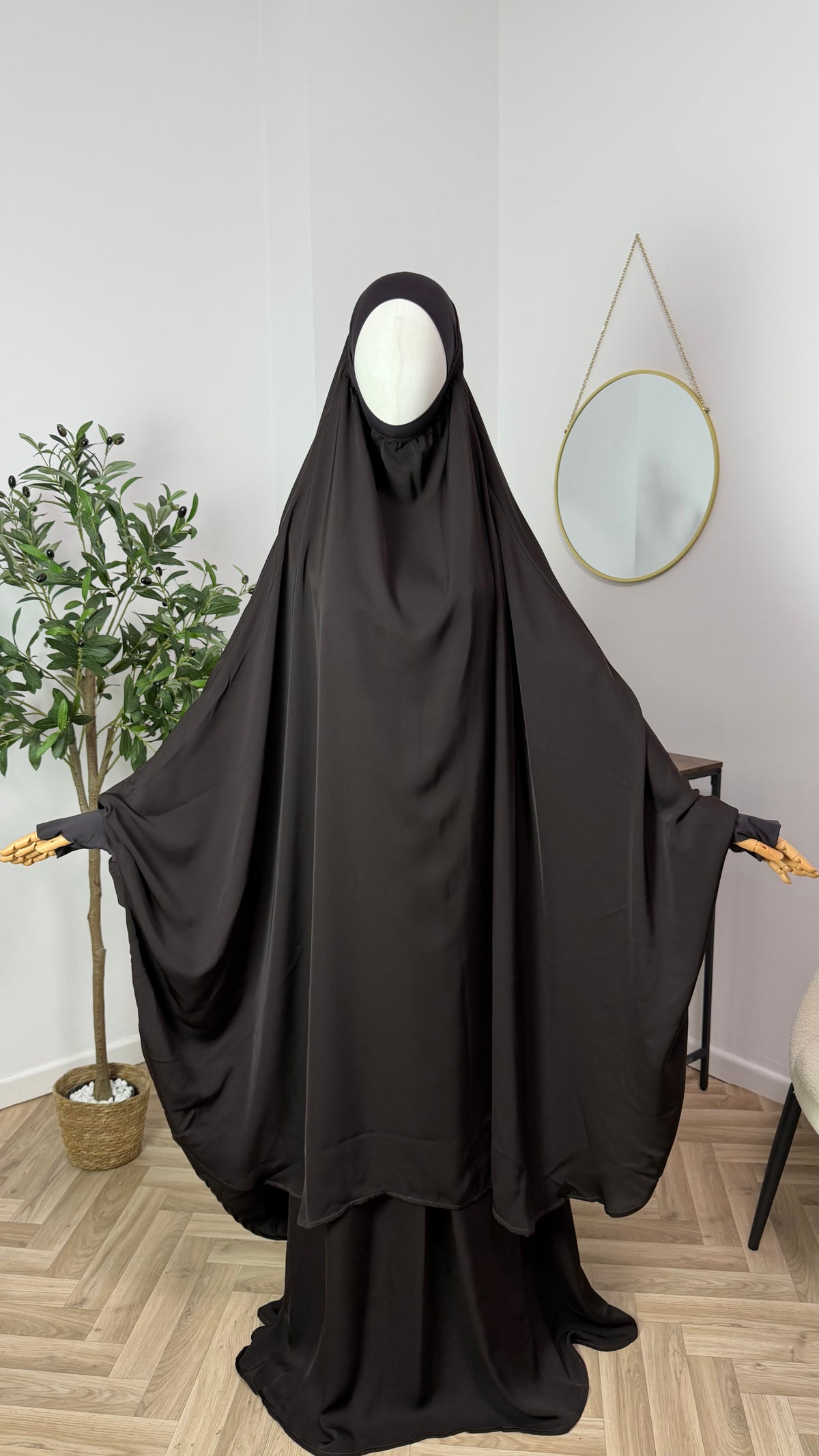 Jilbab 2-teilig aus Abaya Seide