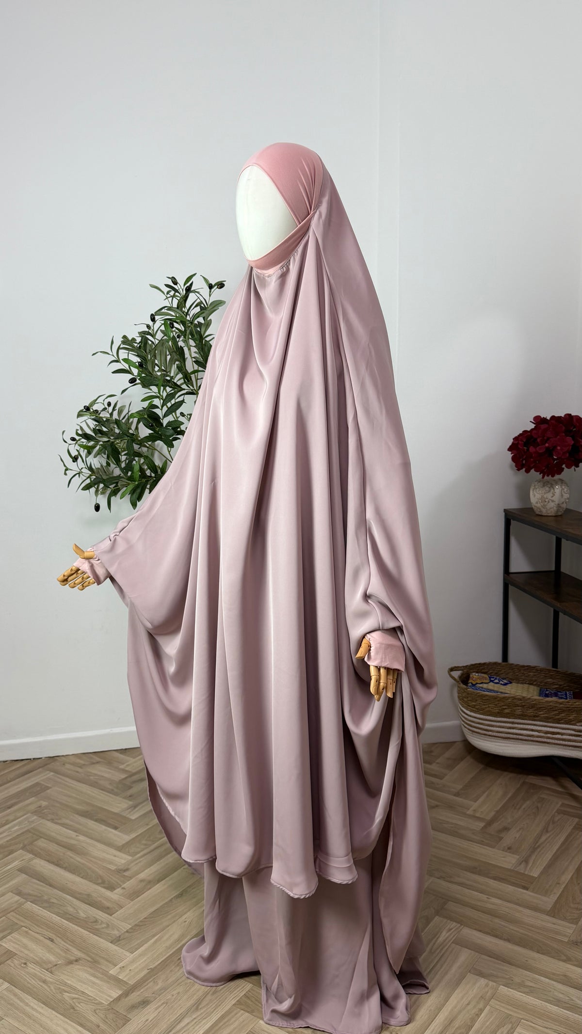 Jilbab 2-teilig aus Abaya Seide