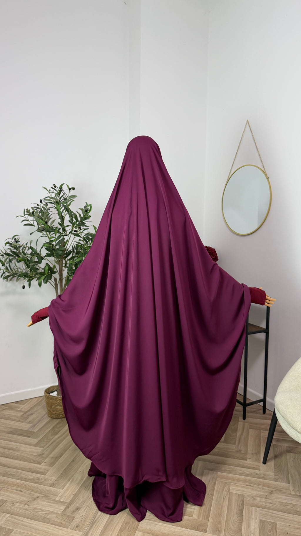 Jilbab 2-teilig aus Abaya Seide