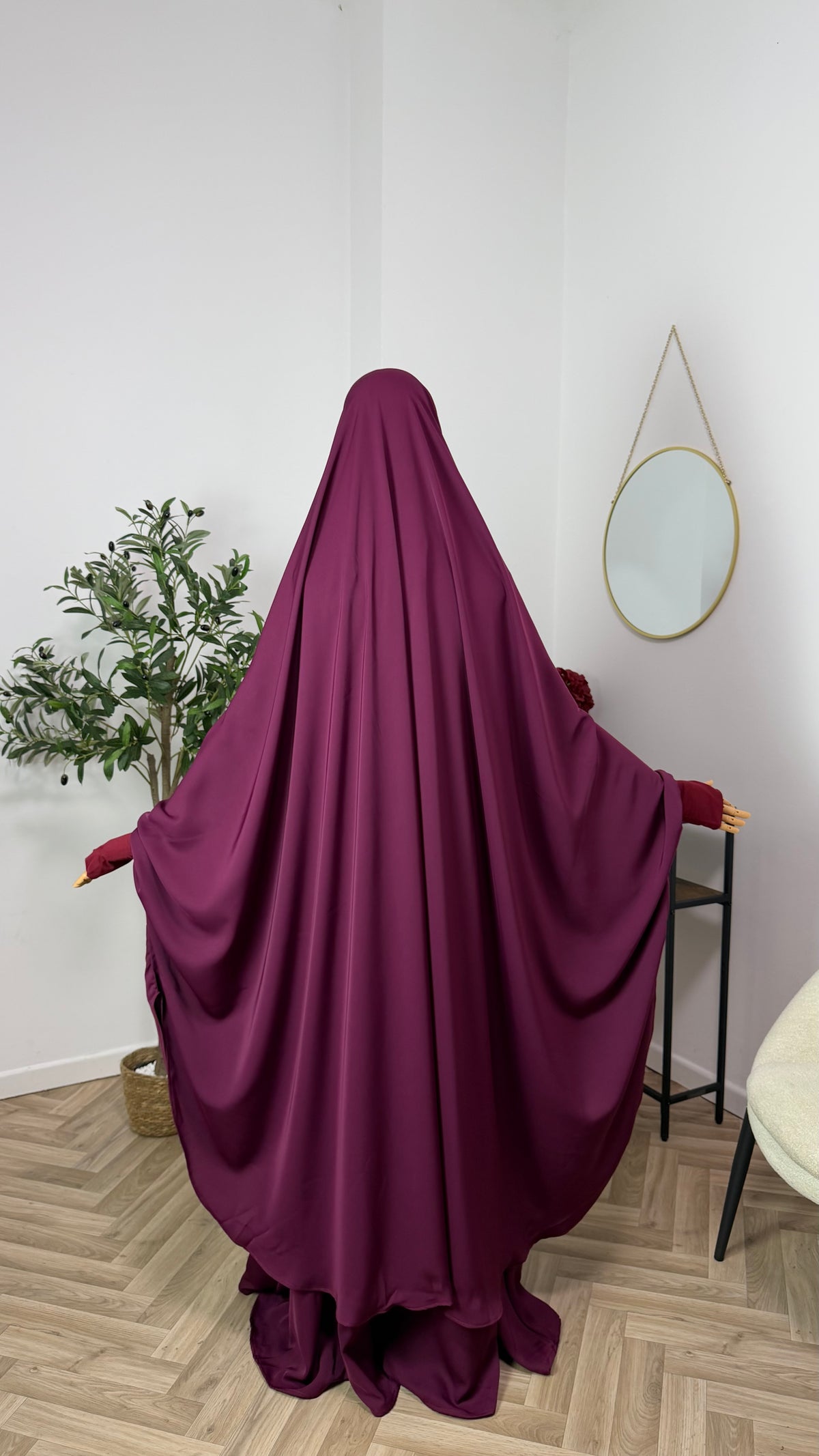 Jilbab 2-teilig aus Abaya Seide