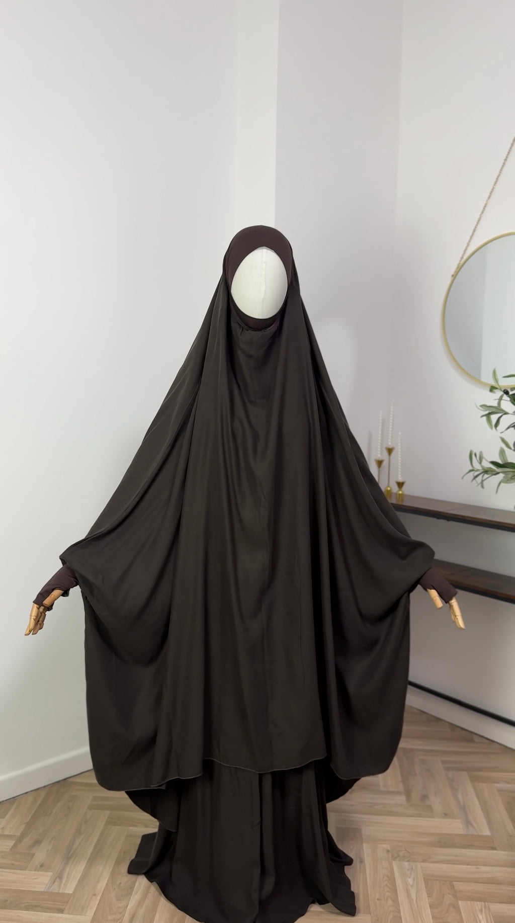 Jilbab 2-teilig aus Cupro-Tencel