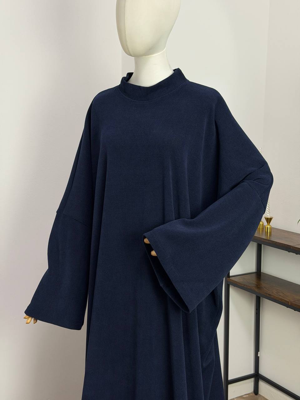 Cord Abaya mit Armstulpen