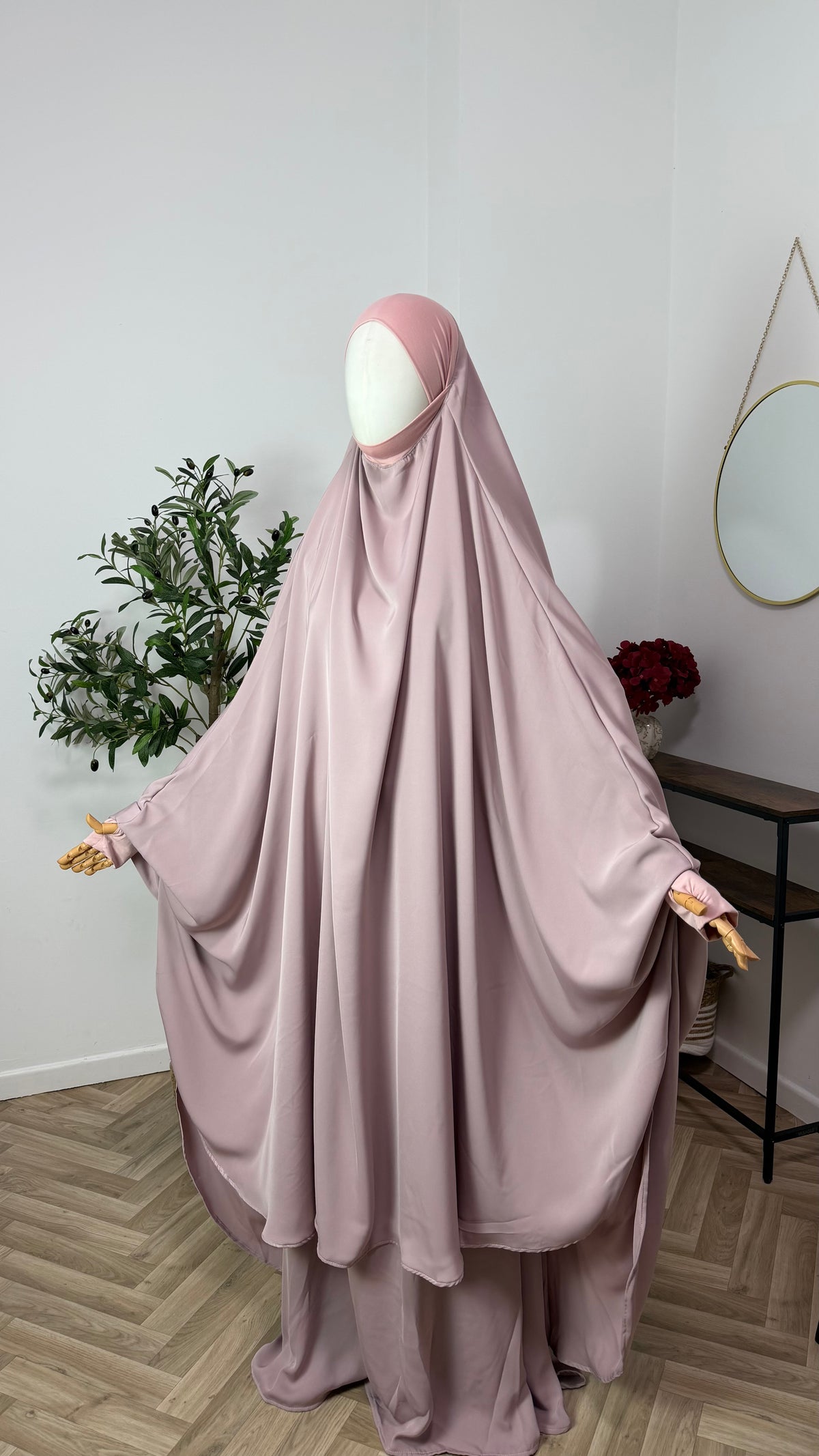 Jilbab 2-teilig aus Abaya Seide