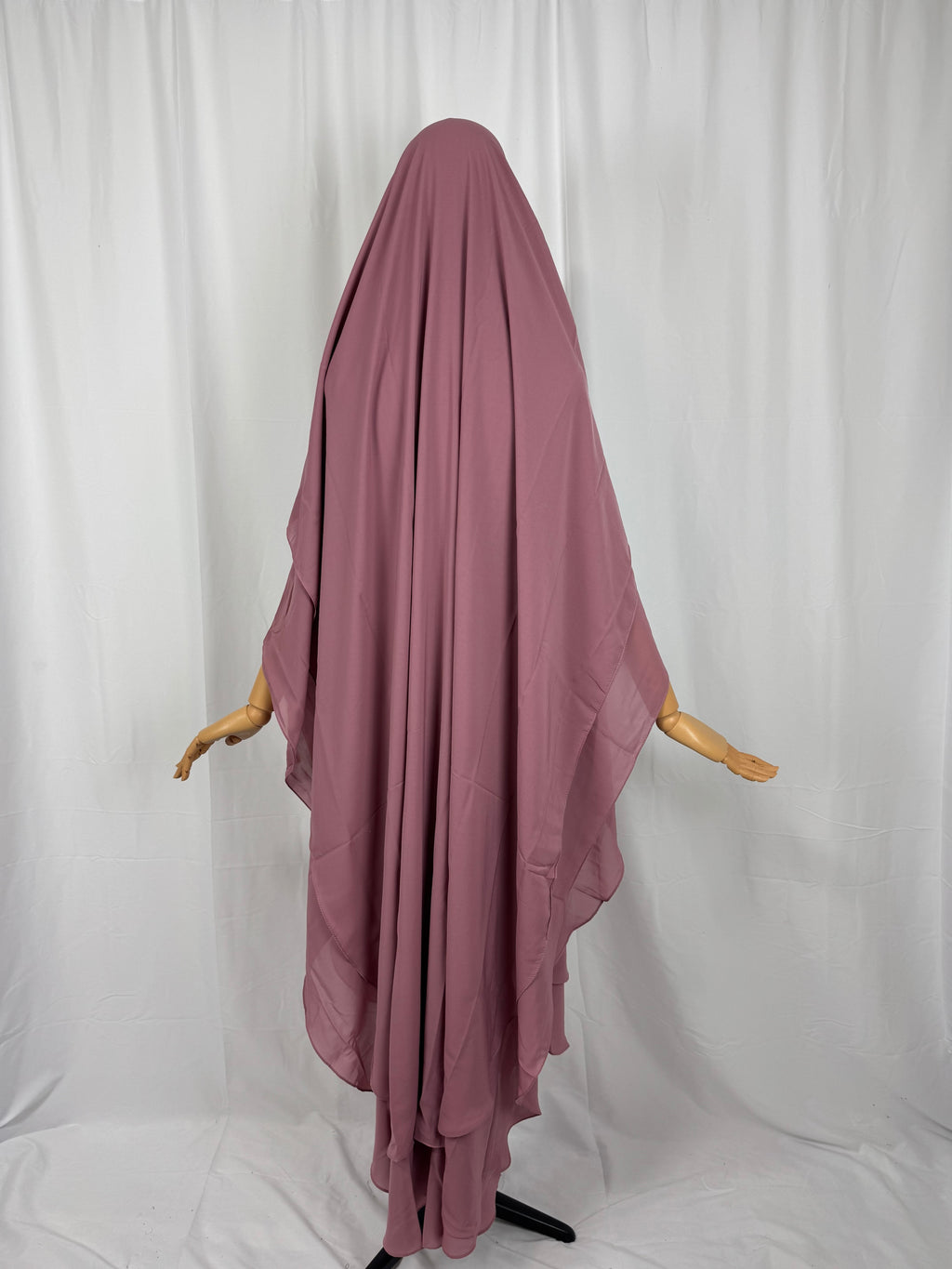 Zweilagiger Khimar aus Chiffon