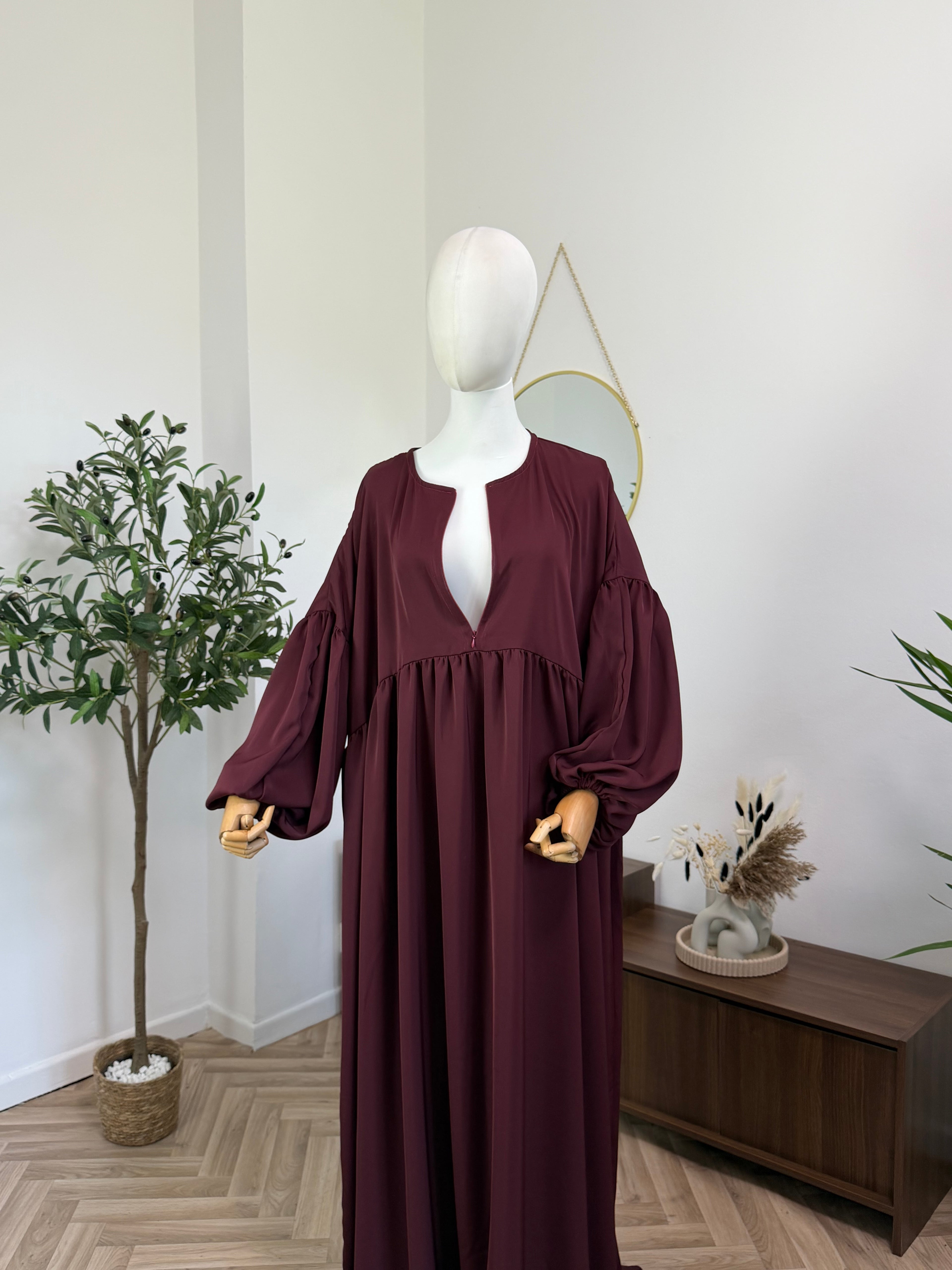 Abaya mit Ballonärmeln