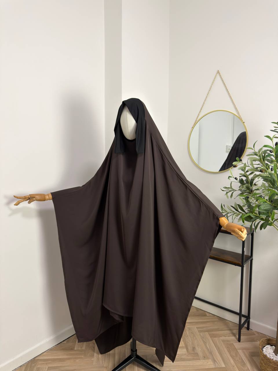 XXL rechteckiger Khimar  aus Medina-Crepp