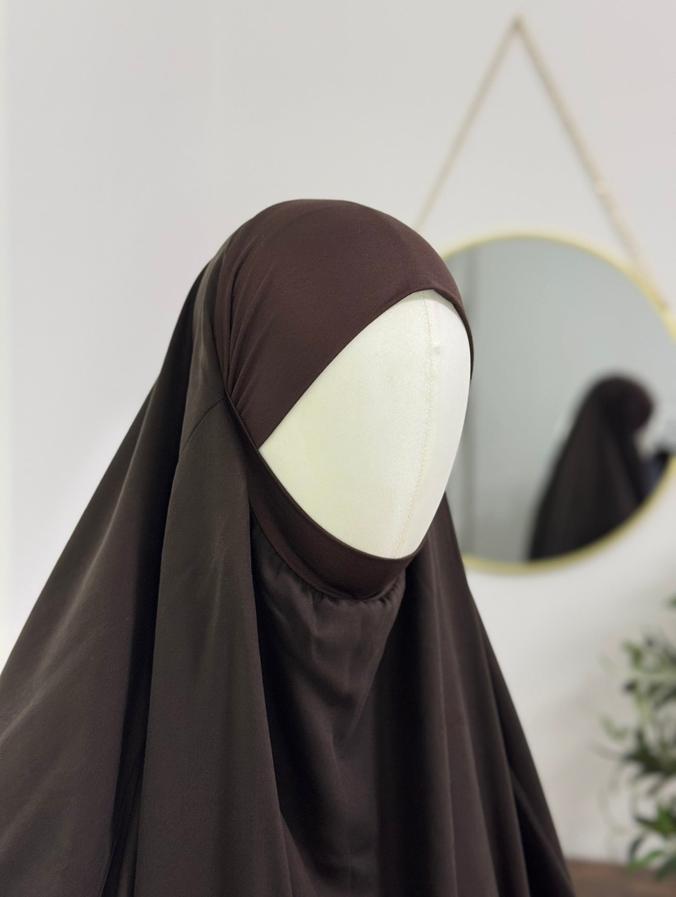XXL runder Khimar aus Cupro-Tencel
