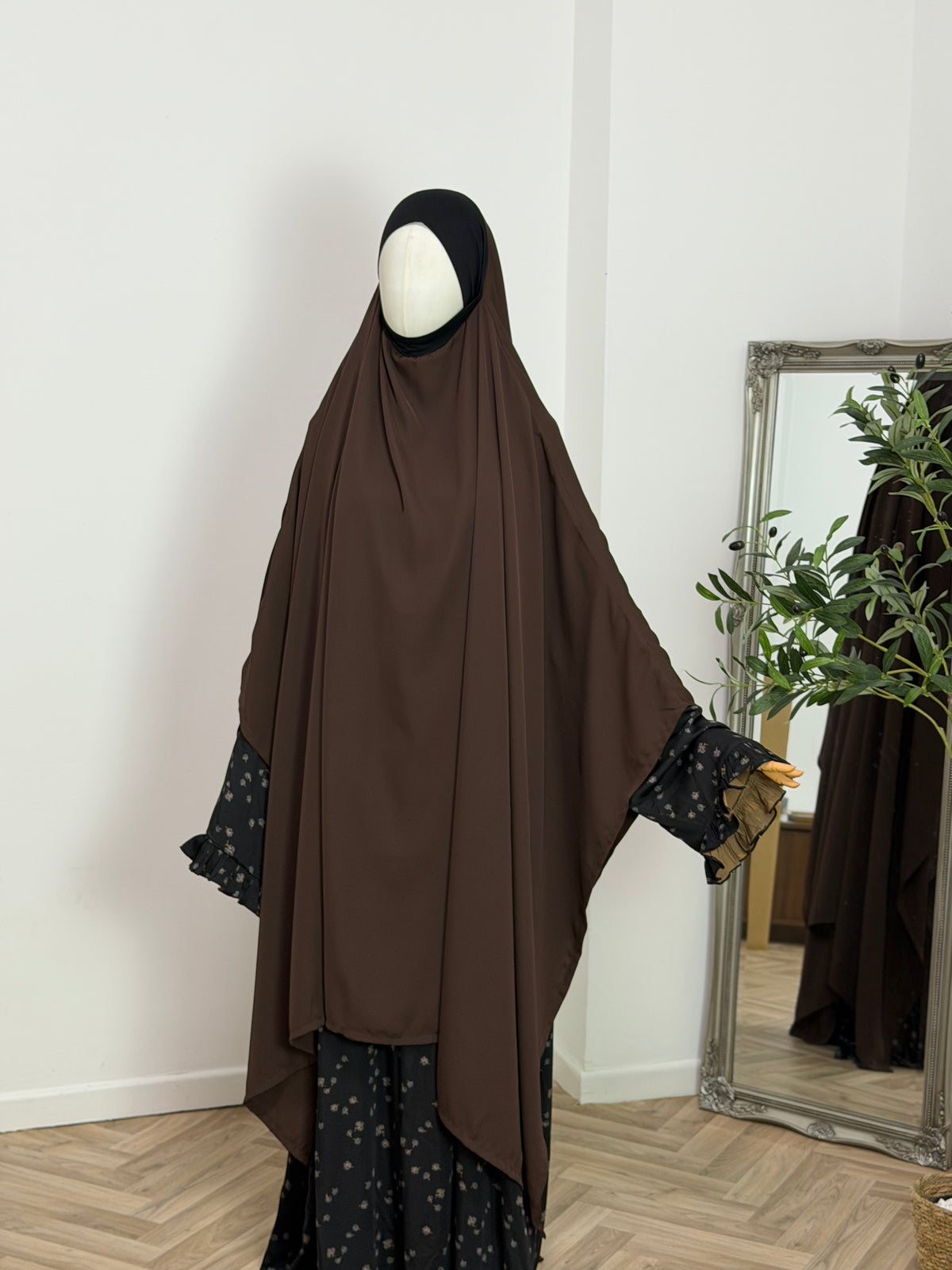 XXL rectangular khimar made of abaya silk