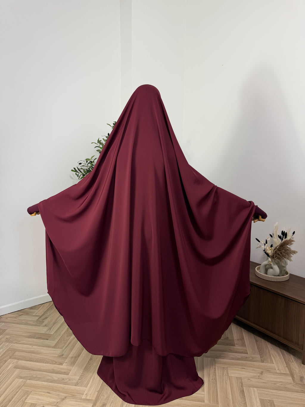 Jilbab 2-teilig aus Abaya Seide