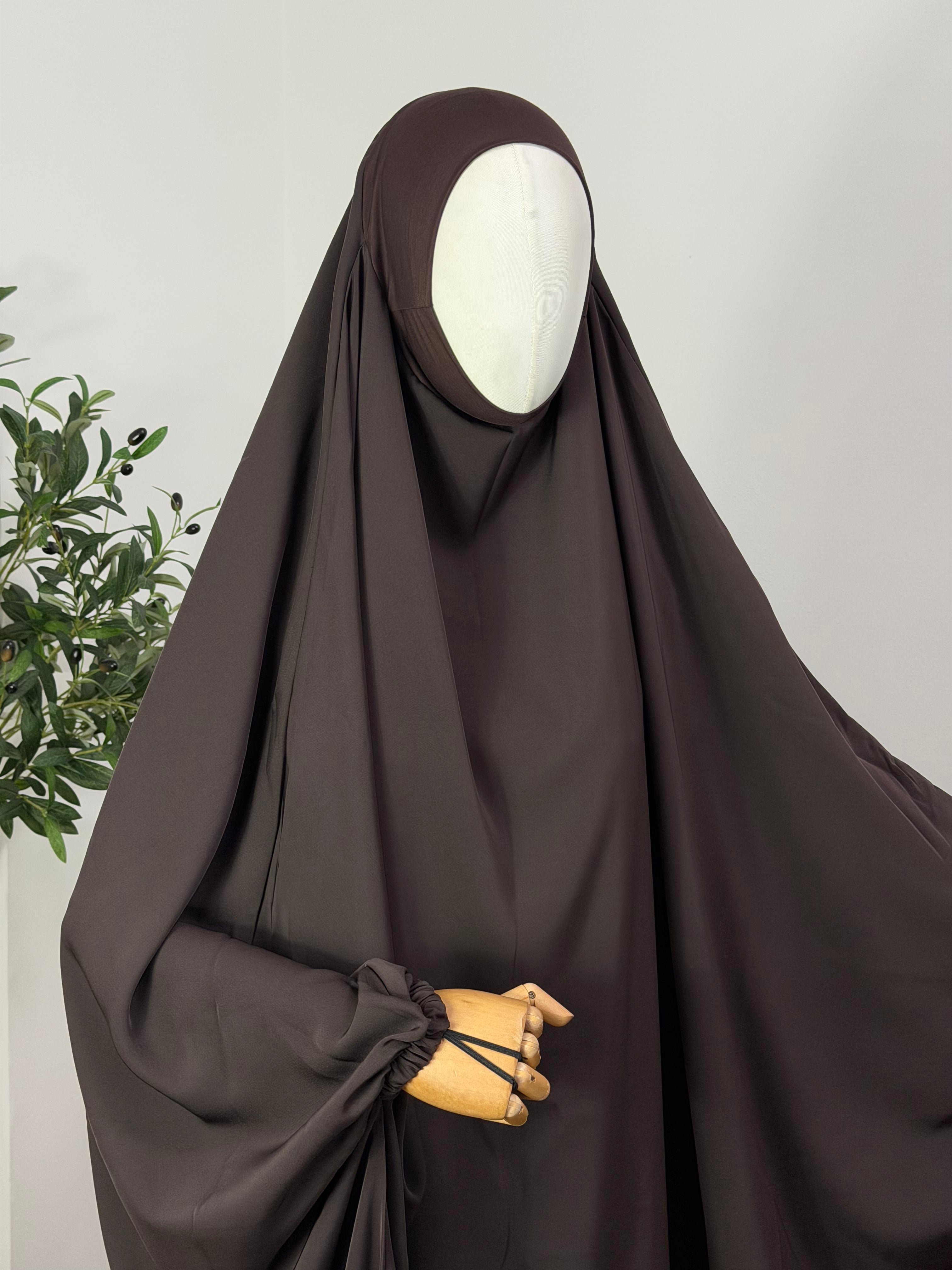 Jilbab 2-teilig aus Abaya Seide