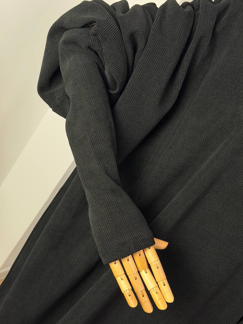 Cord Abaya mit Armstulpen