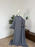 Farasha Abaya mit Daumenloch (Medina Crepe/Seide)