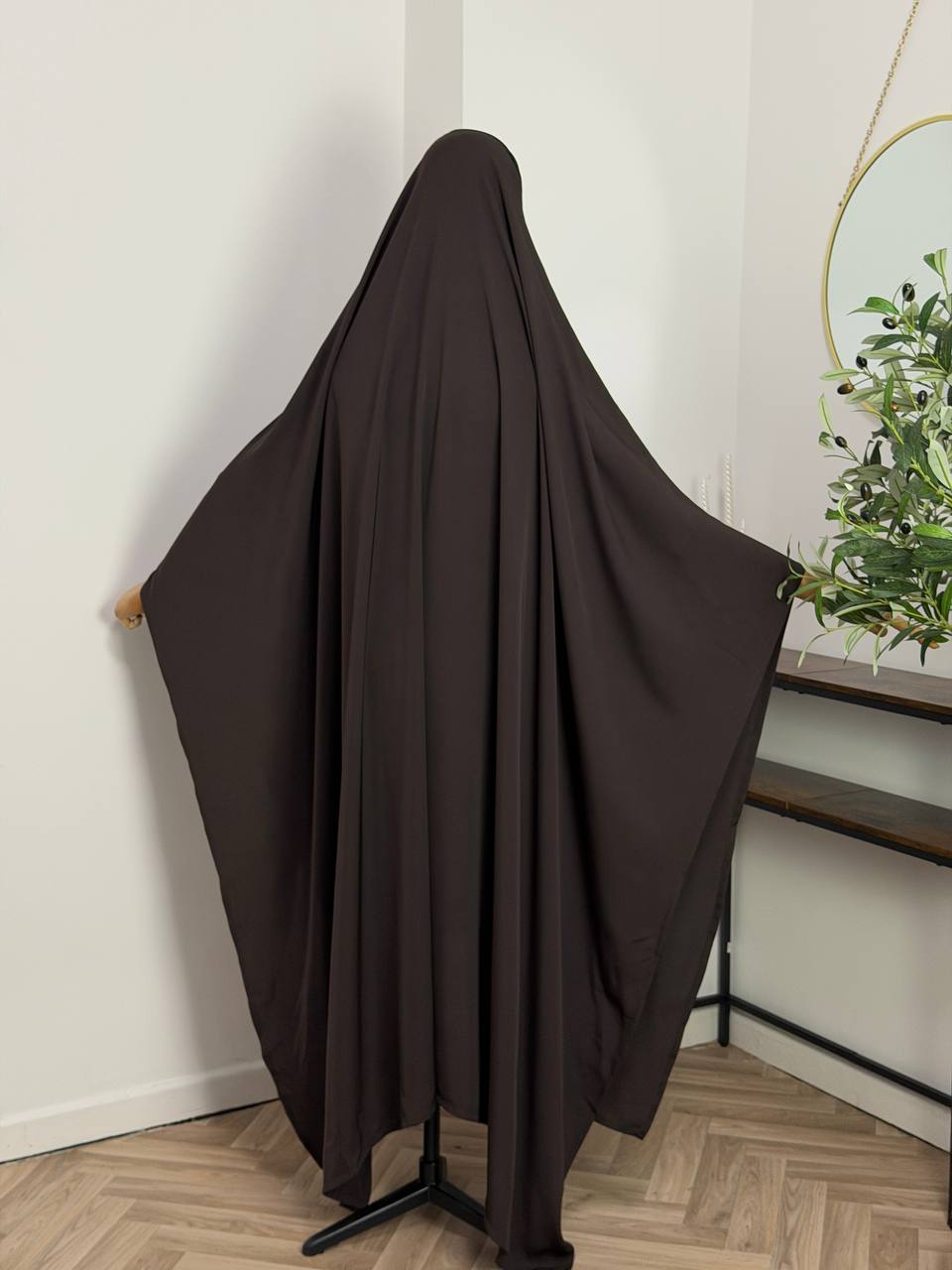 XXL rechteckiger Khimar  aus Medina-Crepp