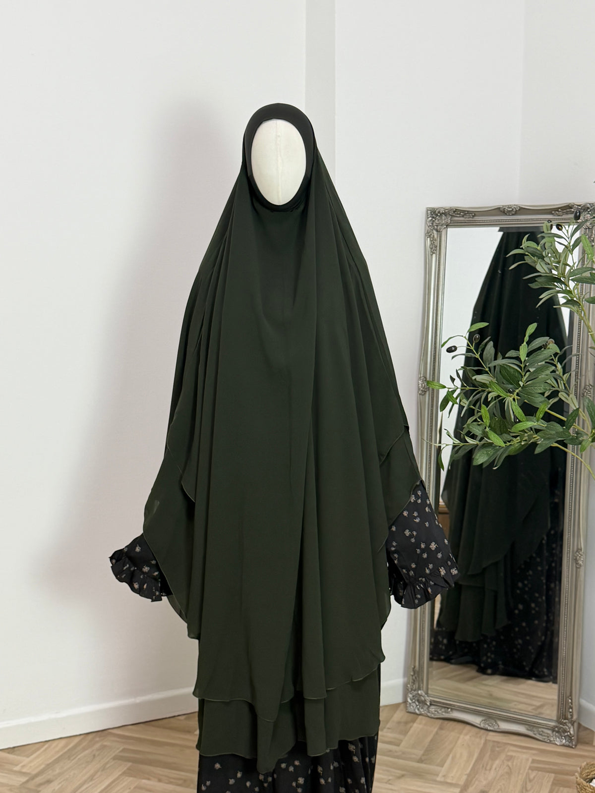 Zweilagiger Chiffon-Khimar – Maxi