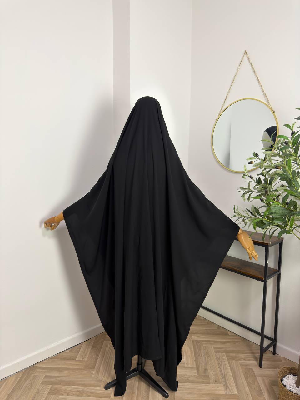 XXL rechteckiger Khimar  aus Medina-Crepp