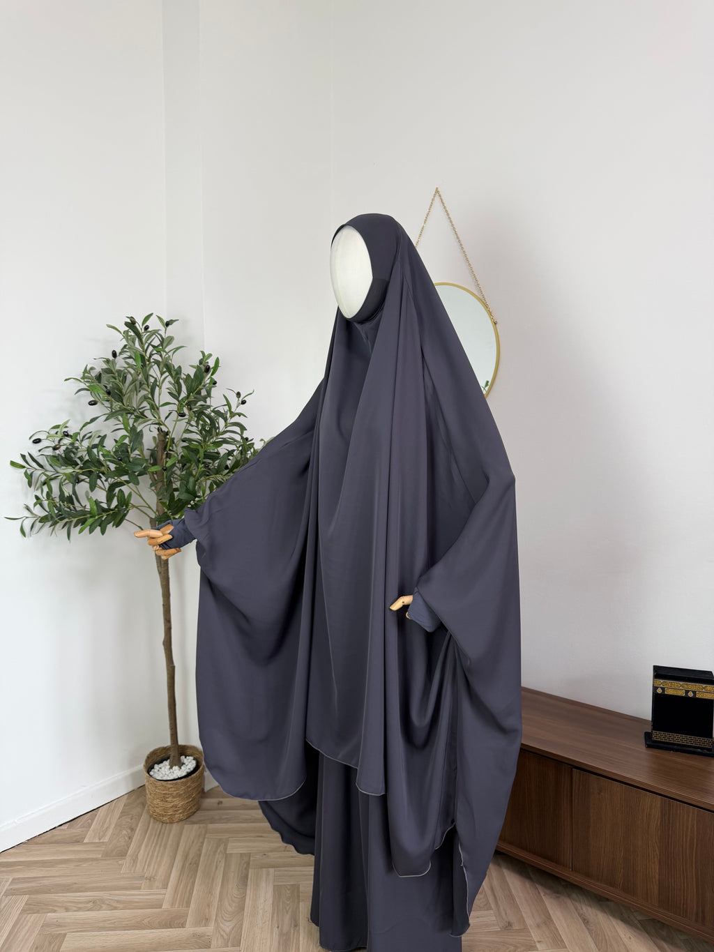 Jilbab 2-teilig aus Abaya Seide