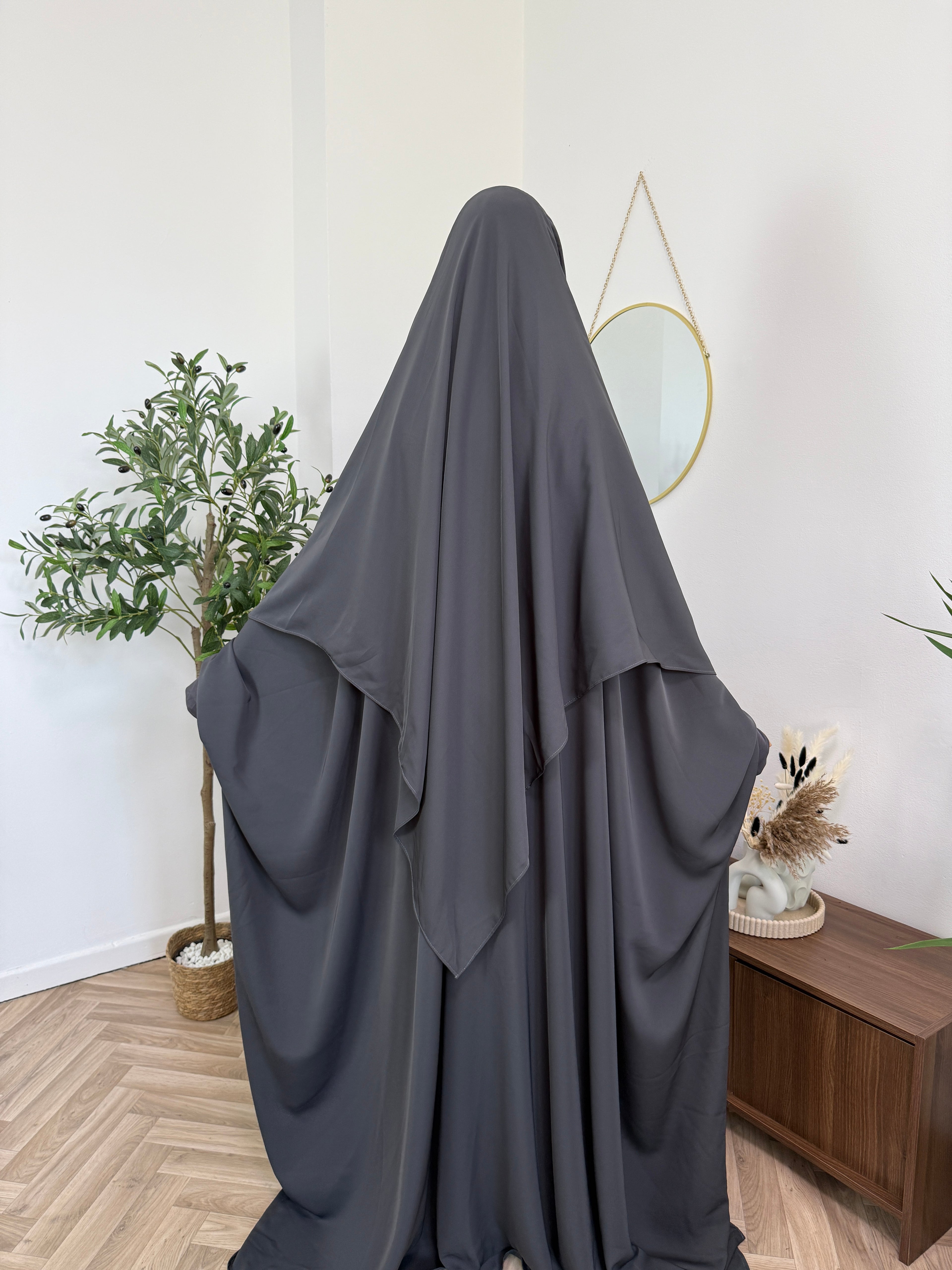 Al Haya – Jilbab mit angenähtem Kopftuch