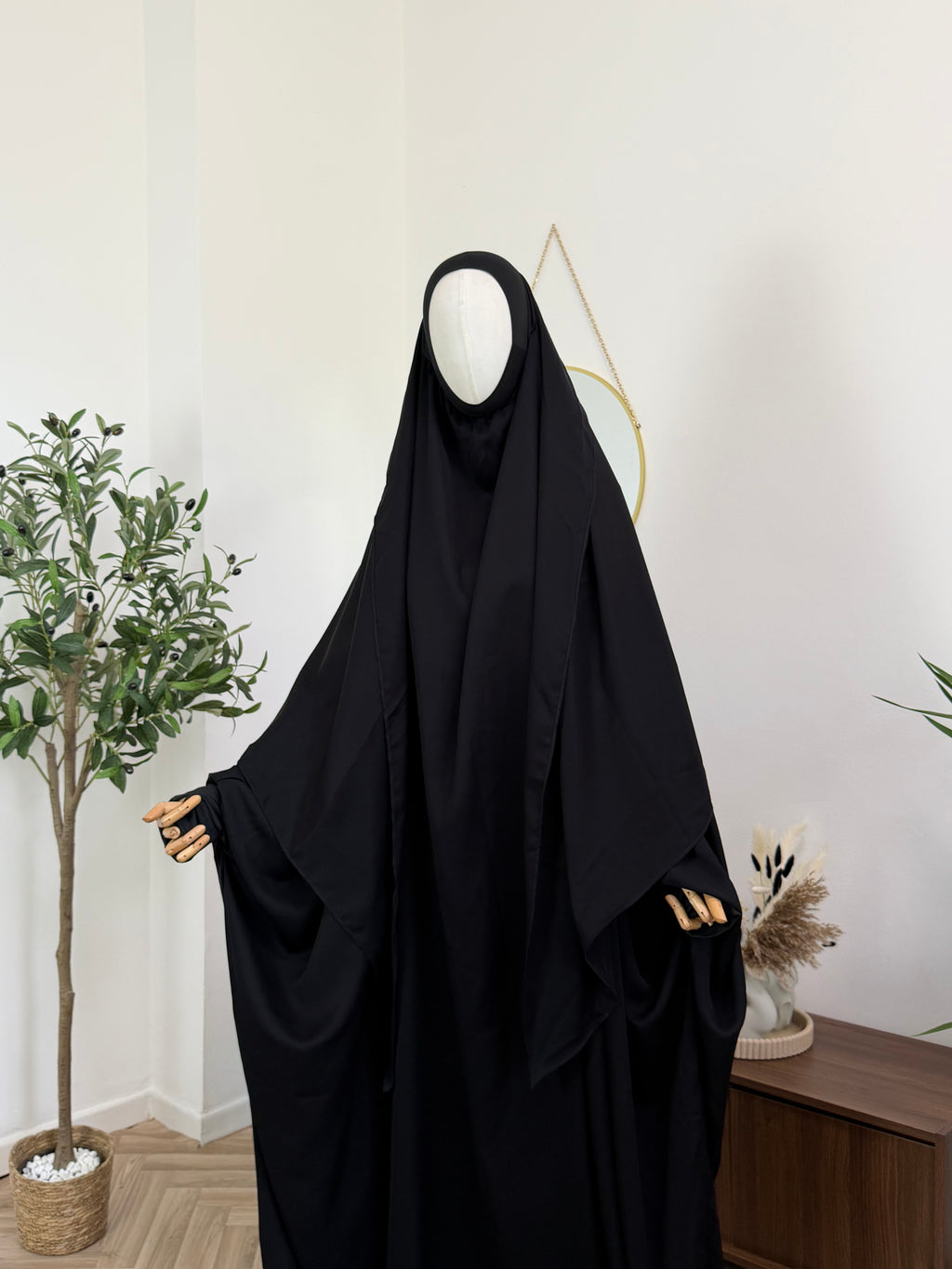 Al Haya – Jilbab mit angenähtem Kopftuch