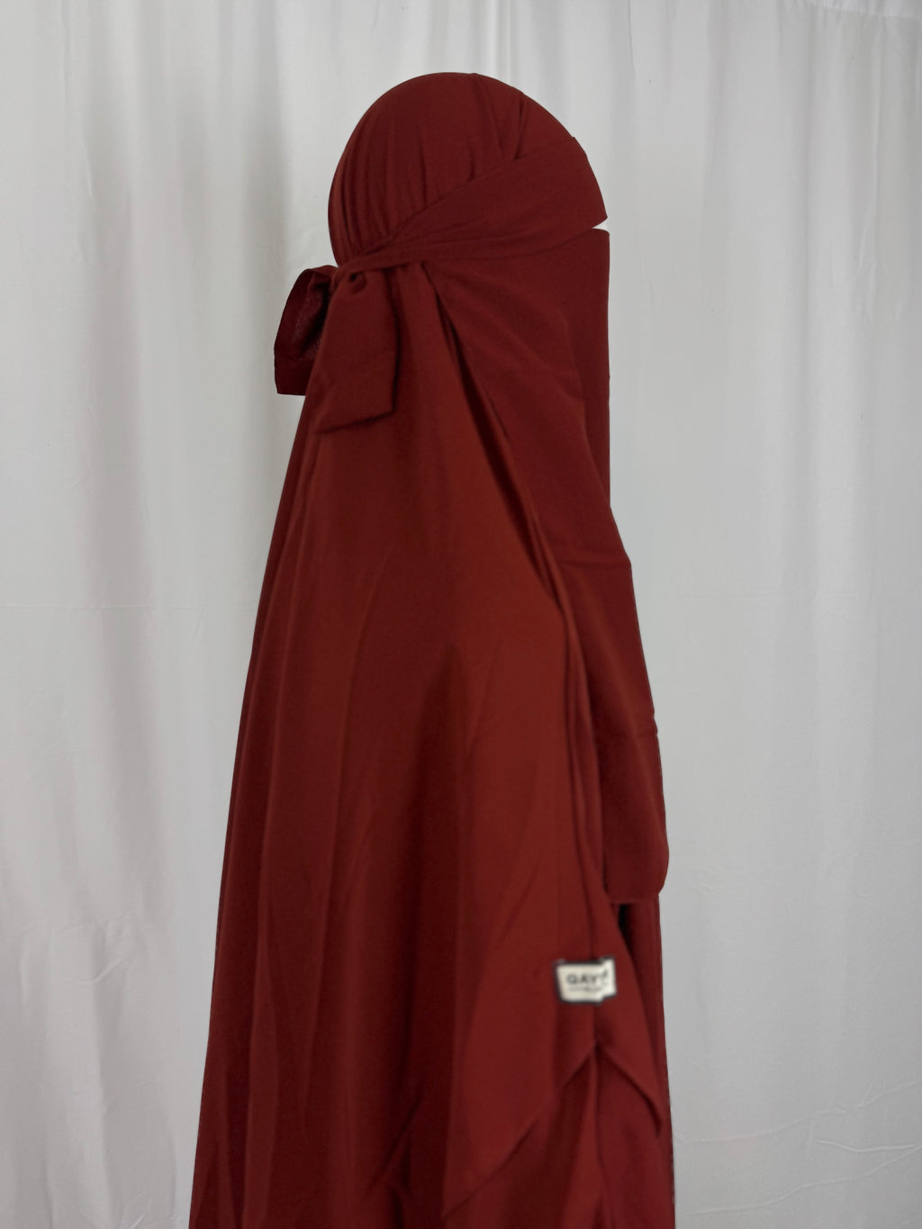 Zweilagiger Khimar aus Chiffon
