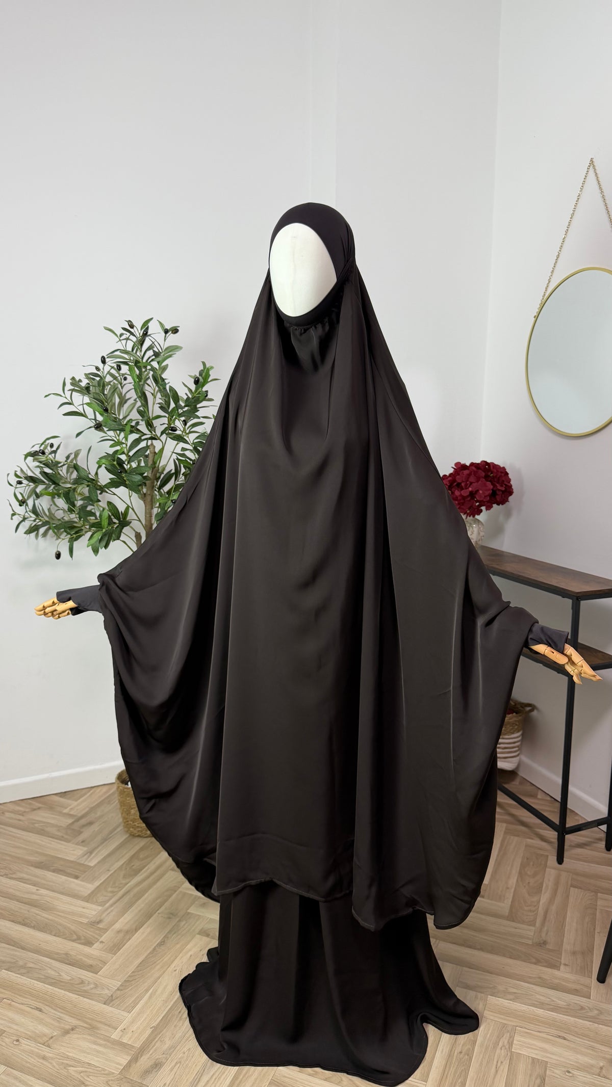 Jilbab 2-teilig aus Abaya Seide