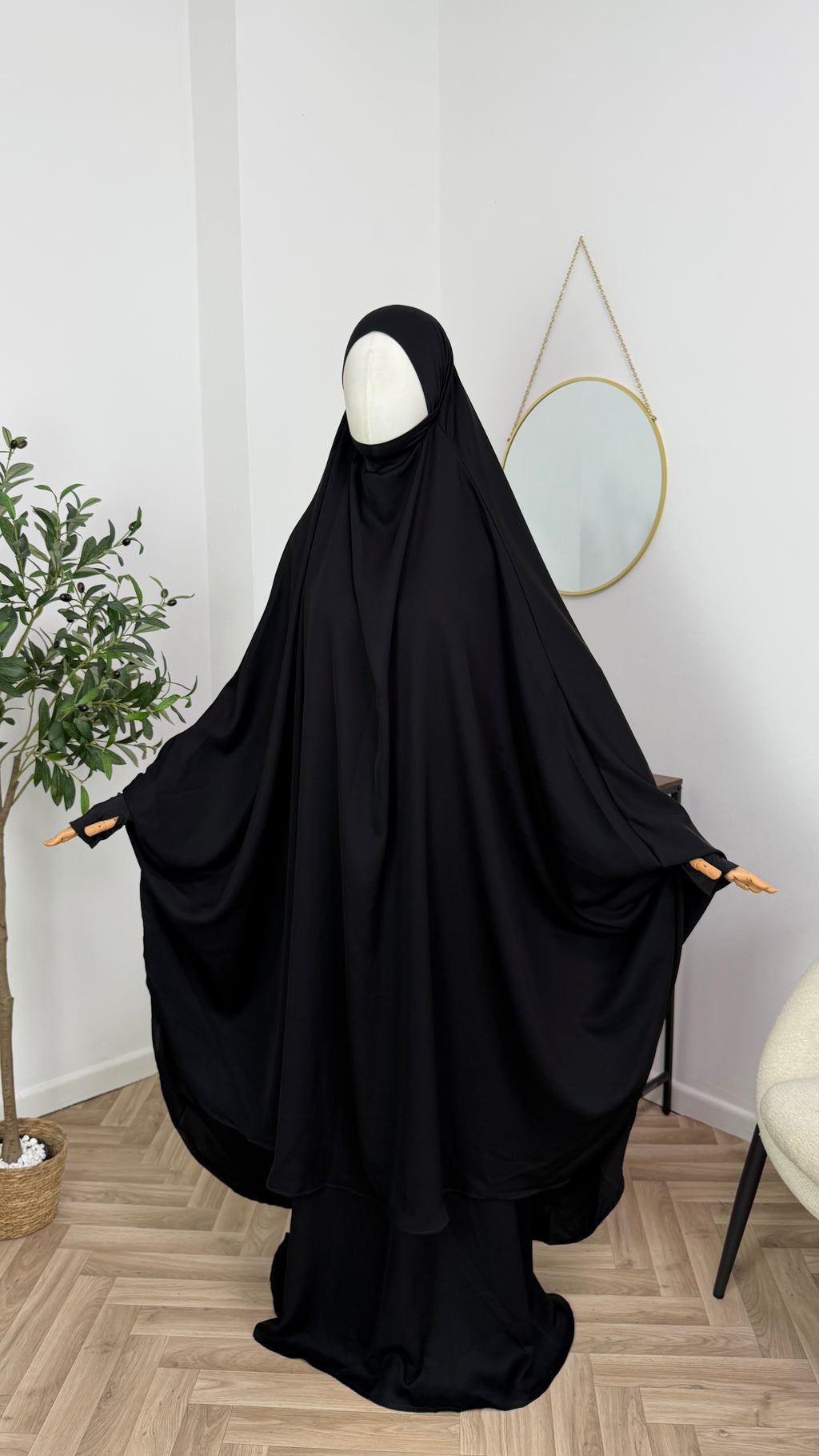 Jilbab 2-teilig aus Abaya Seide