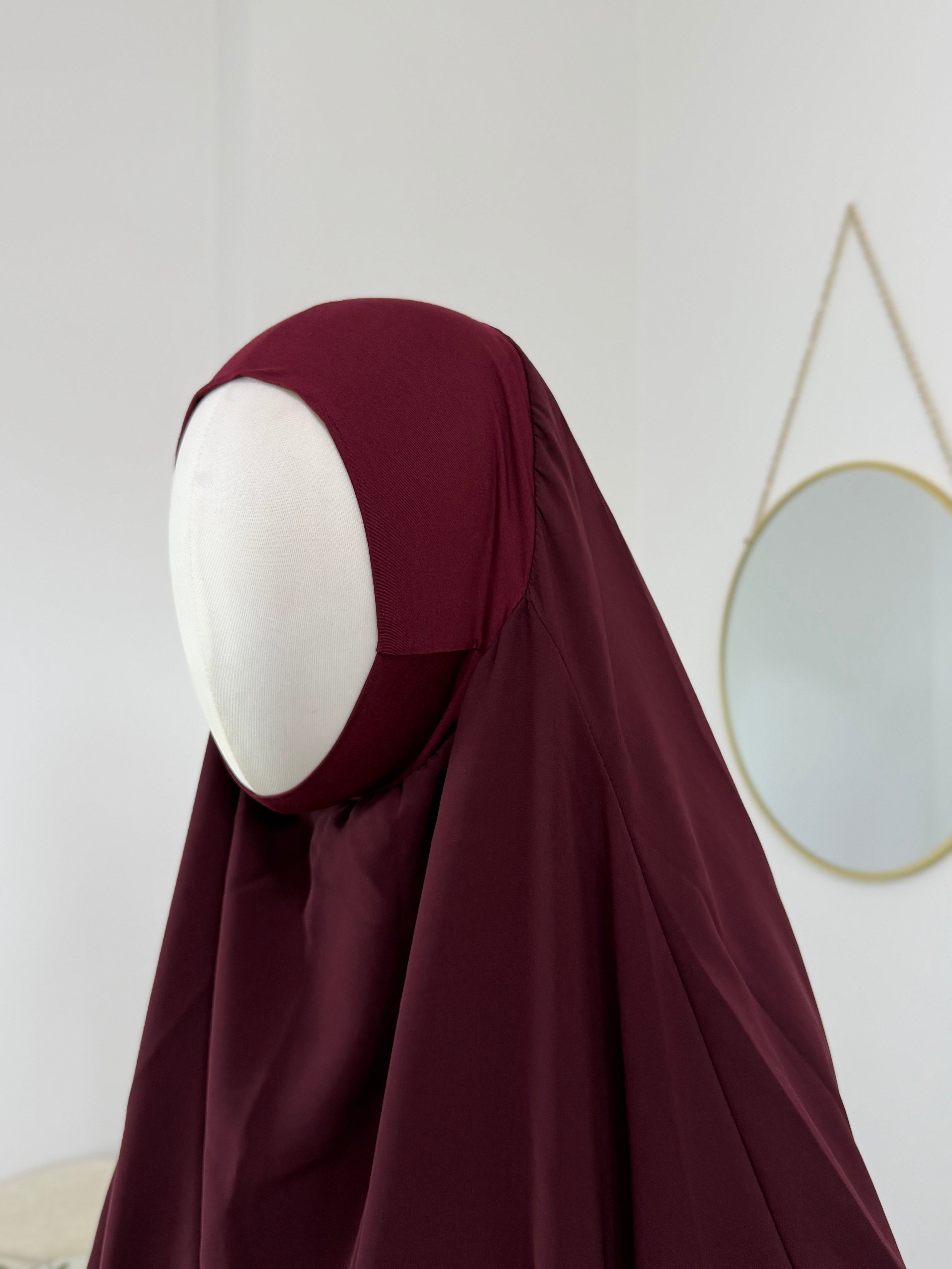 Zweilagiger Chiffon-Khimar – Midi