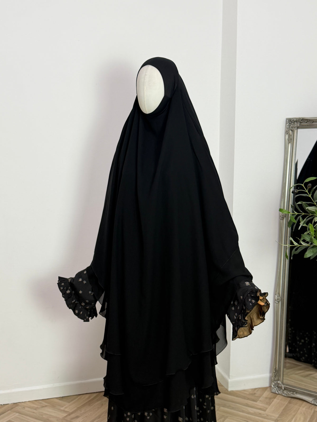 Zweilagiger Chiffon-Khimar – Maxi