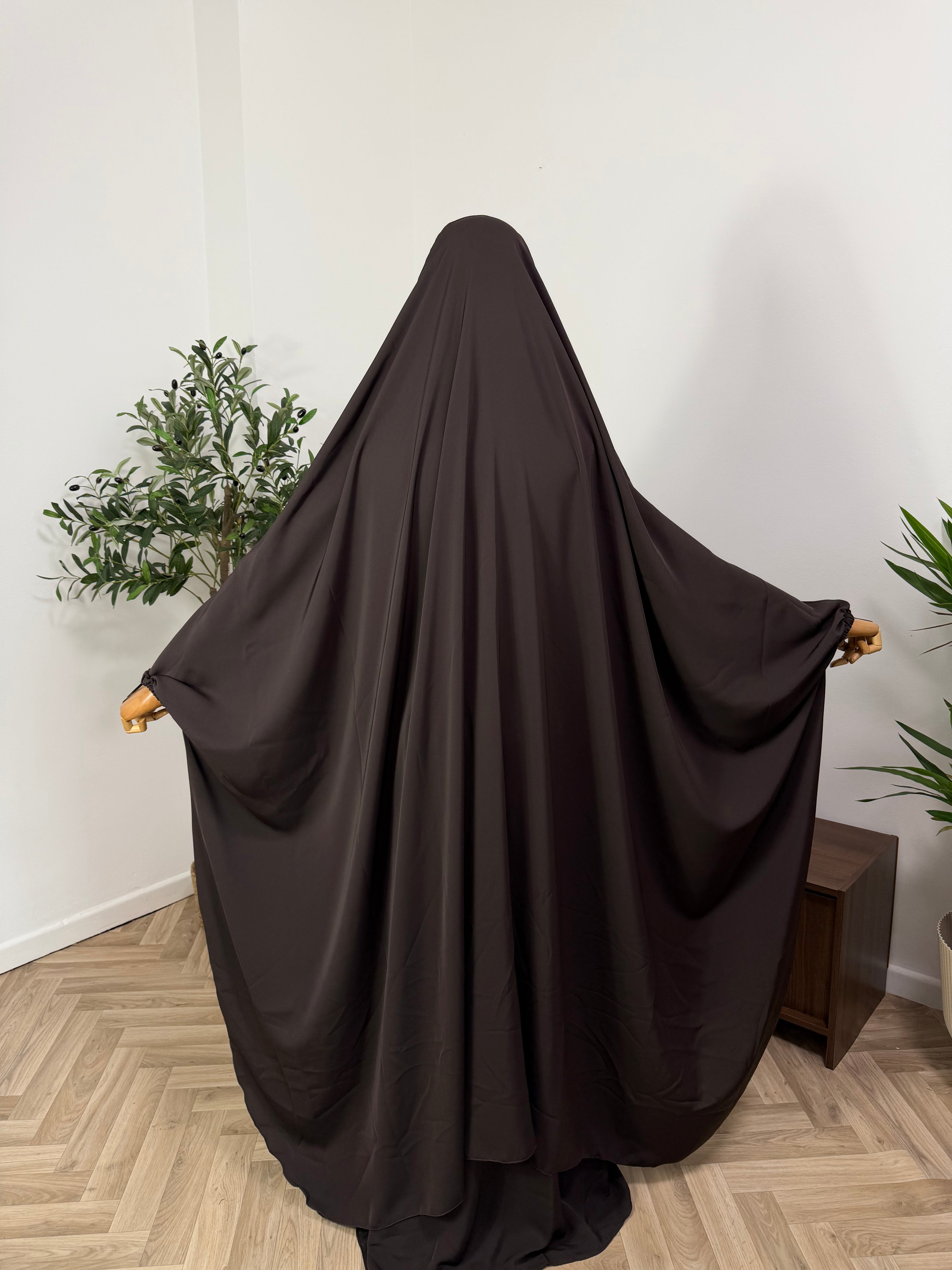 Jilbab 2-teilig aus Abaya Seide