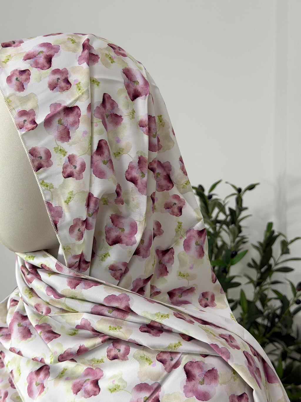 Elegantes Hauskleid mit floralem Muster