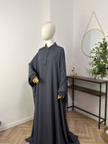 Farasha Abaya mit Daumenloch (Abaya Seide)