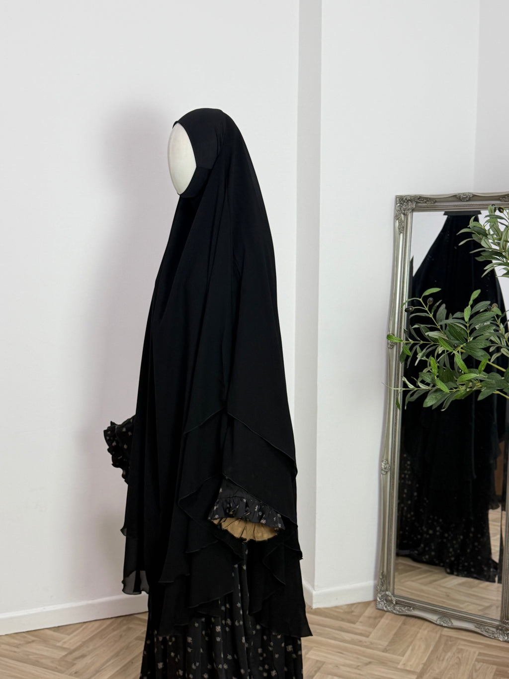 Zweilagiger Chiffon-Khimar – Maxi