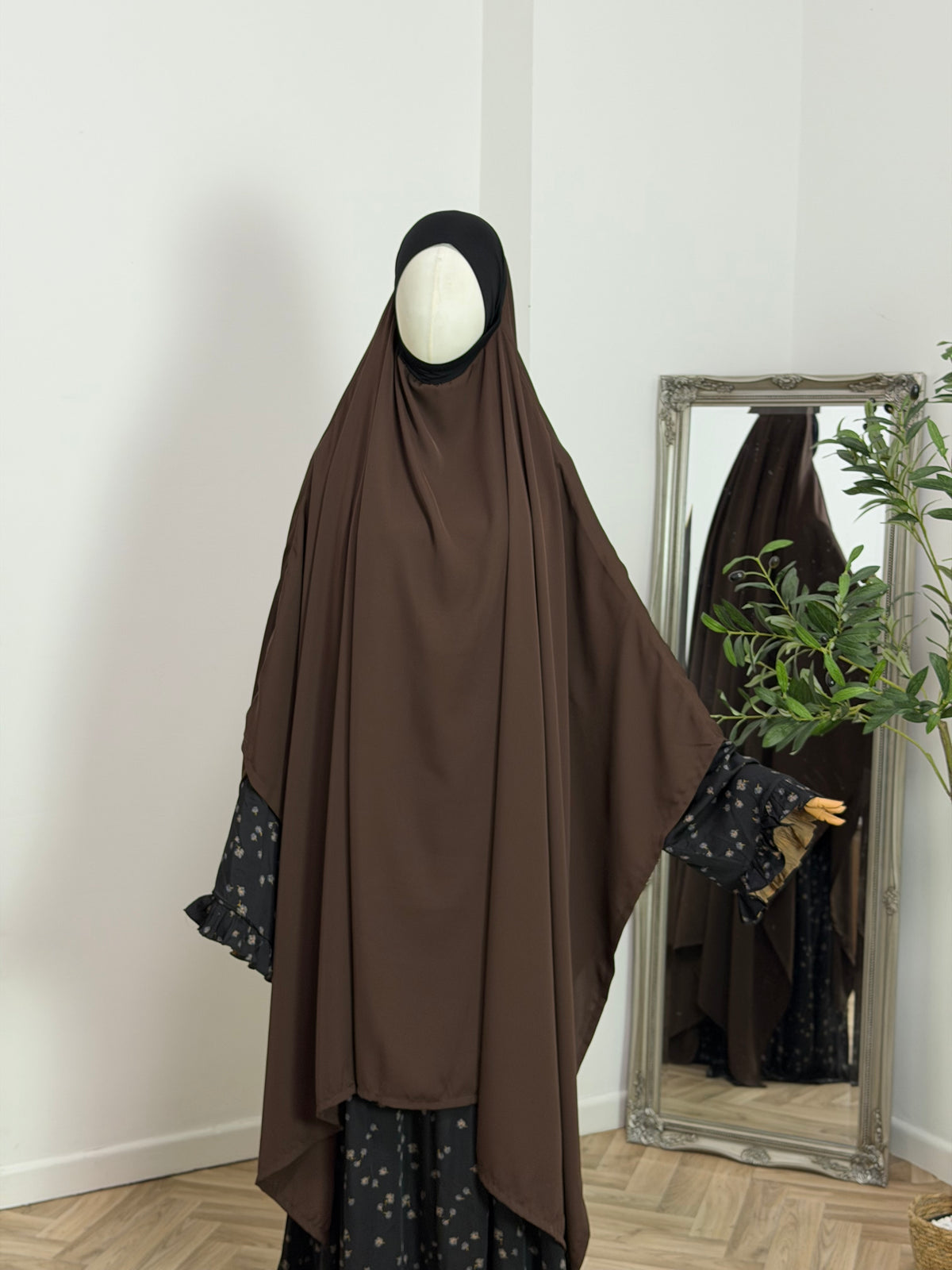 XXL rectangular khimar made of abaya silk