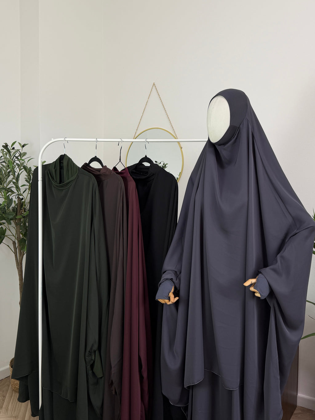 Jilbab 2-teilig aus Abaya Seide