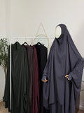 Jilbab 2-teilig aus Abaya Seide