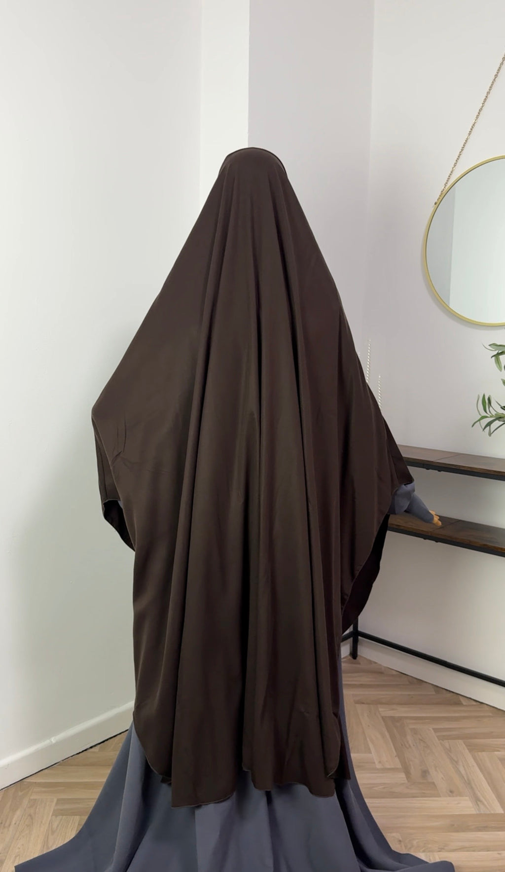 XXL runder Khimar aus Cupro-Tencel