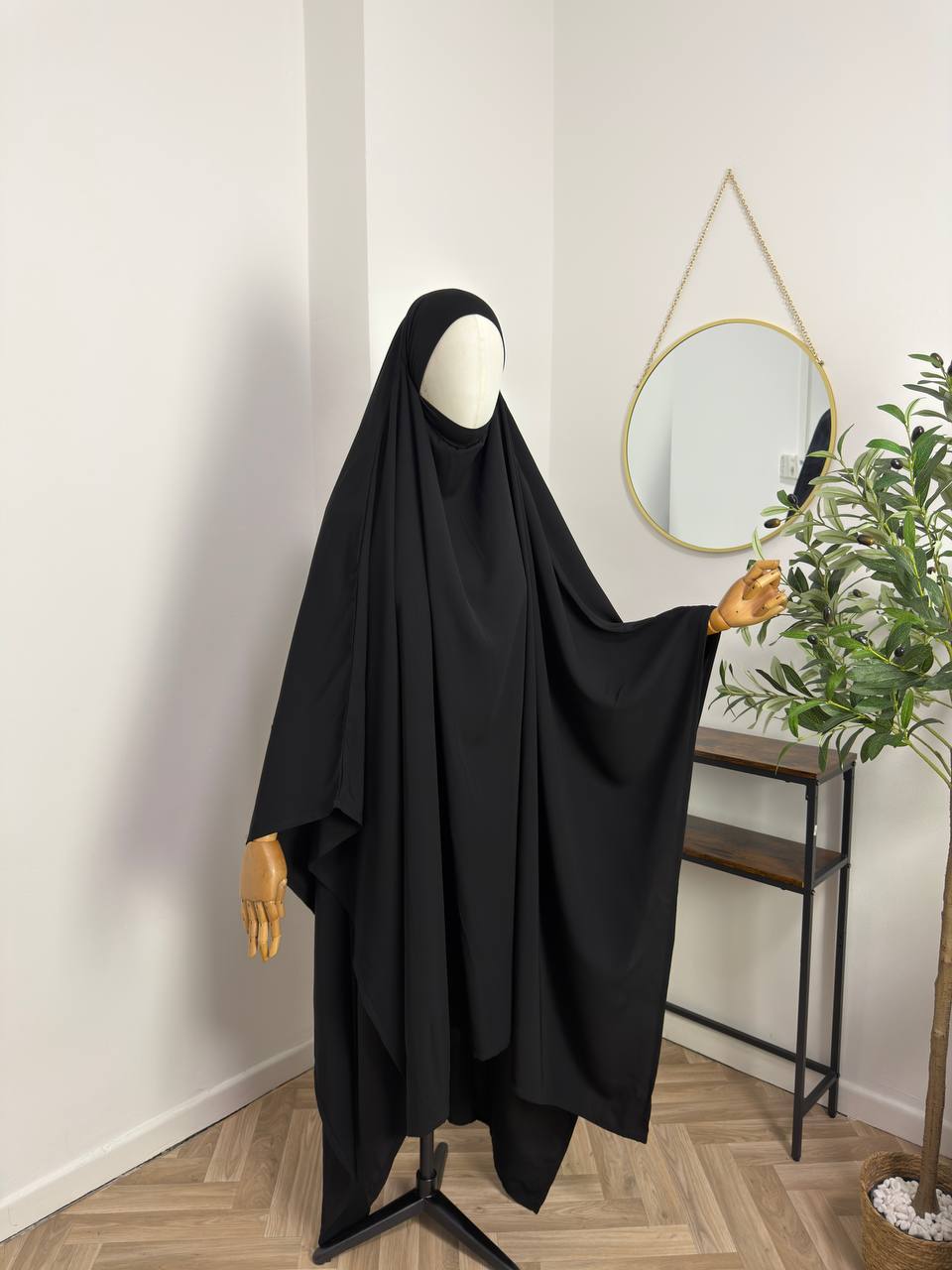 XXL rechteckiger Khimar  aus Medina-Crepp