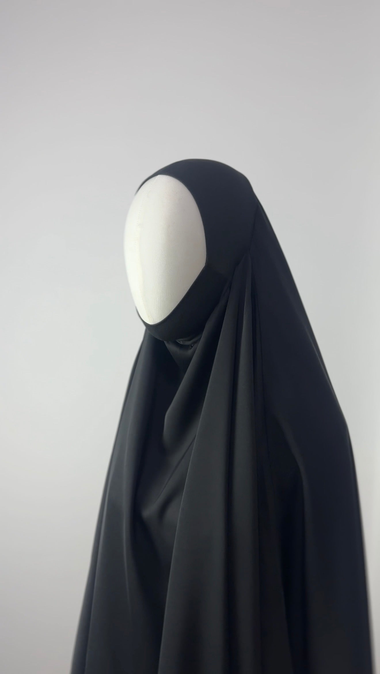 XXL rechteckiger Khimar aus Abaya Seide
