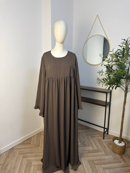 Abaya mit Rüschenärmeln