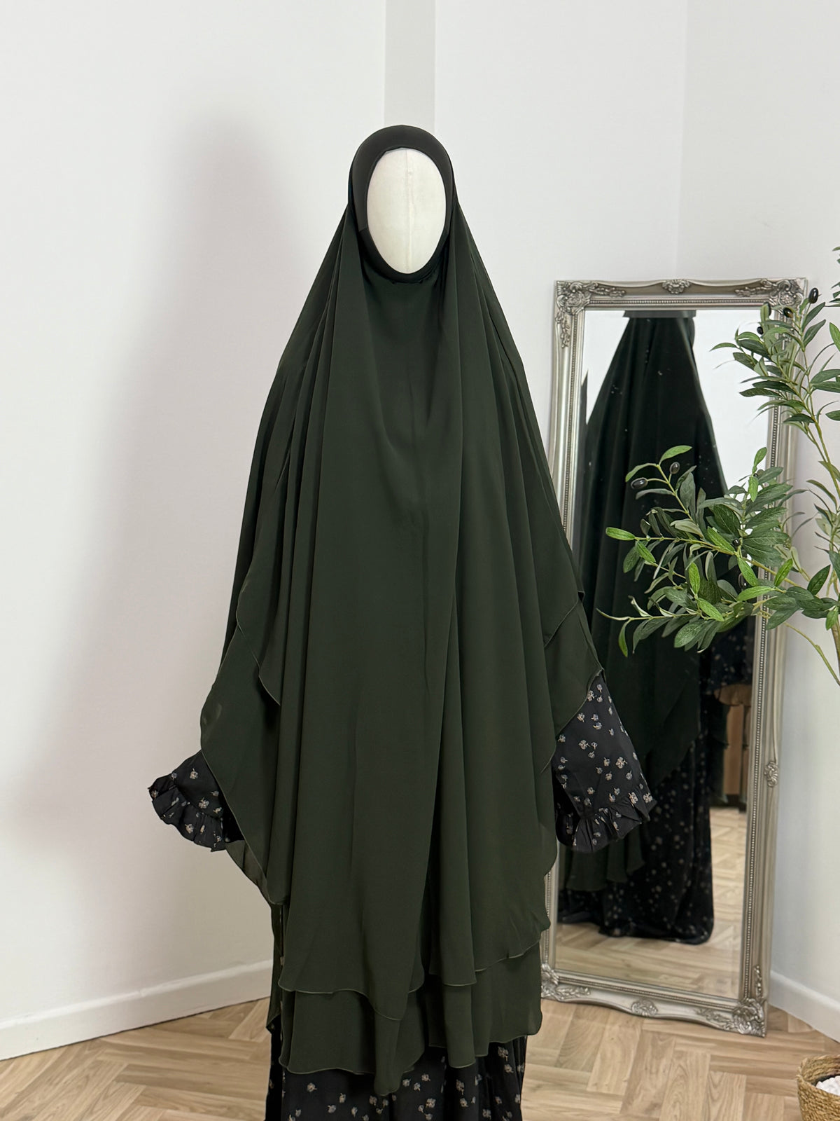 Zweilagiger Chiffon-Khimar – Maxi