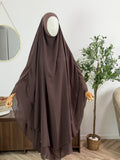 Zweilagiger Chiffon-Khimar – Maxi
