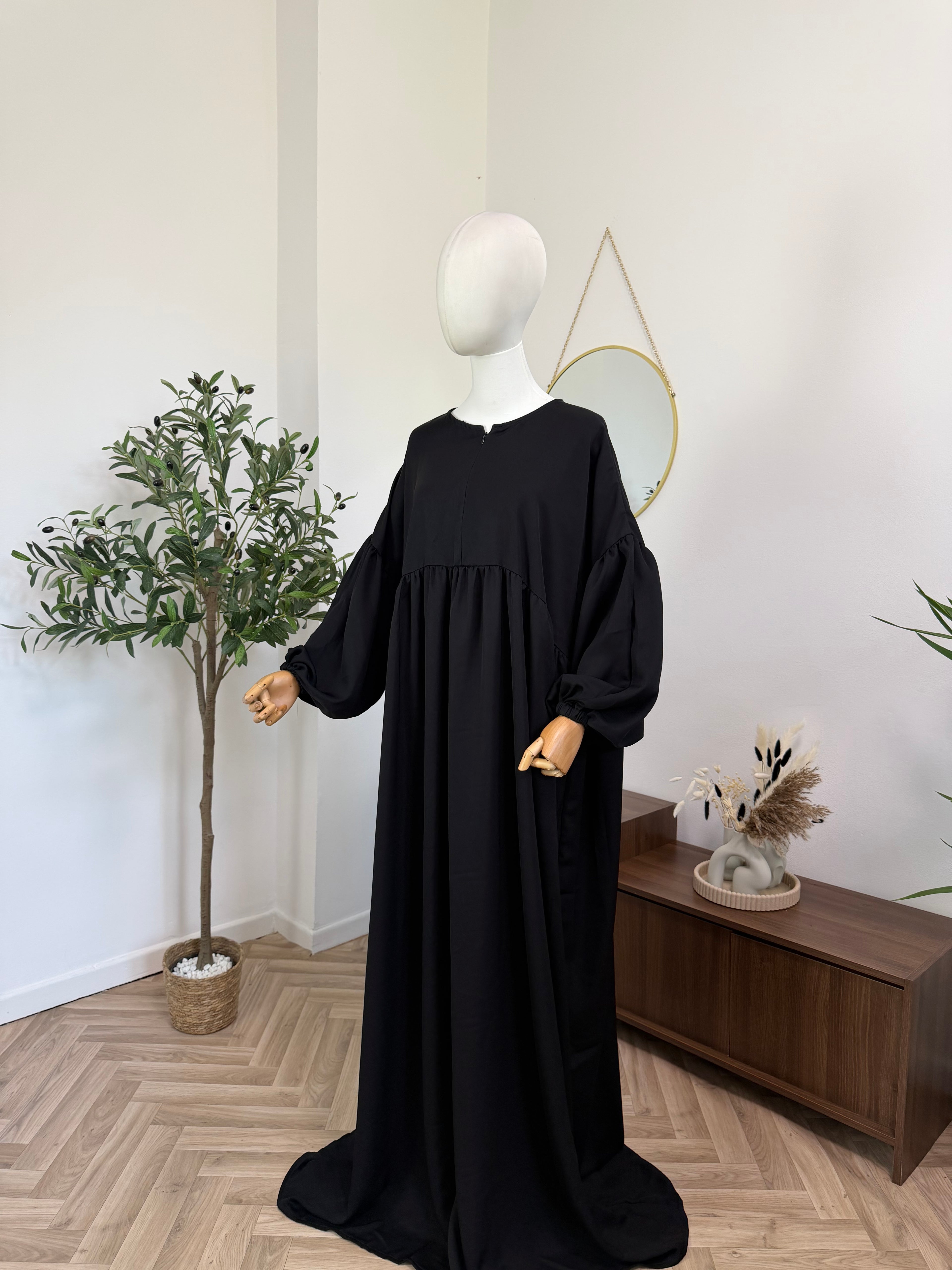 Abaya mit Ballonärmeln