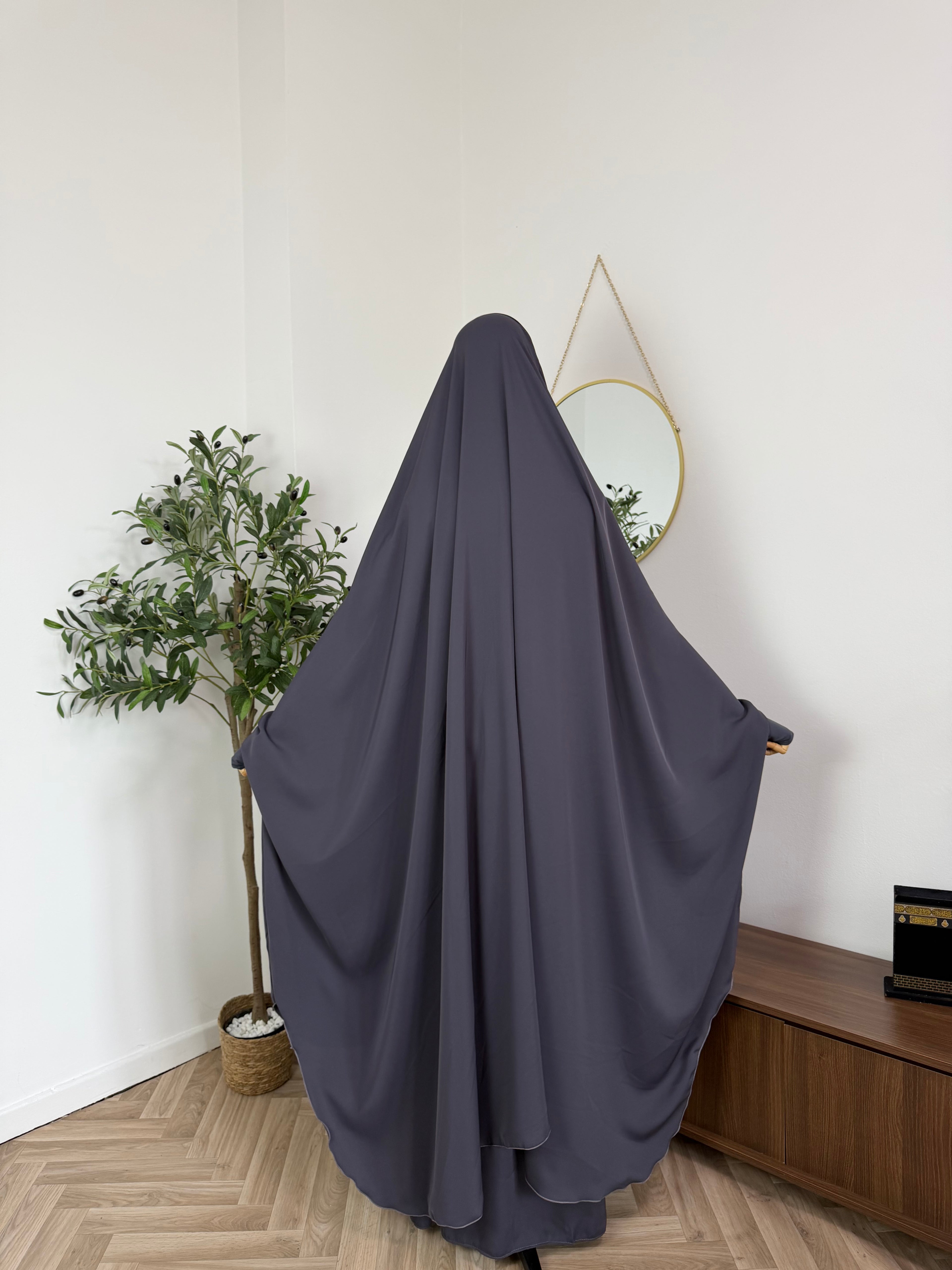 Jilbab 2-teilig aus Abaya Seide