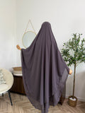 Zweilagiger Chiffon-Khimar – Maxi