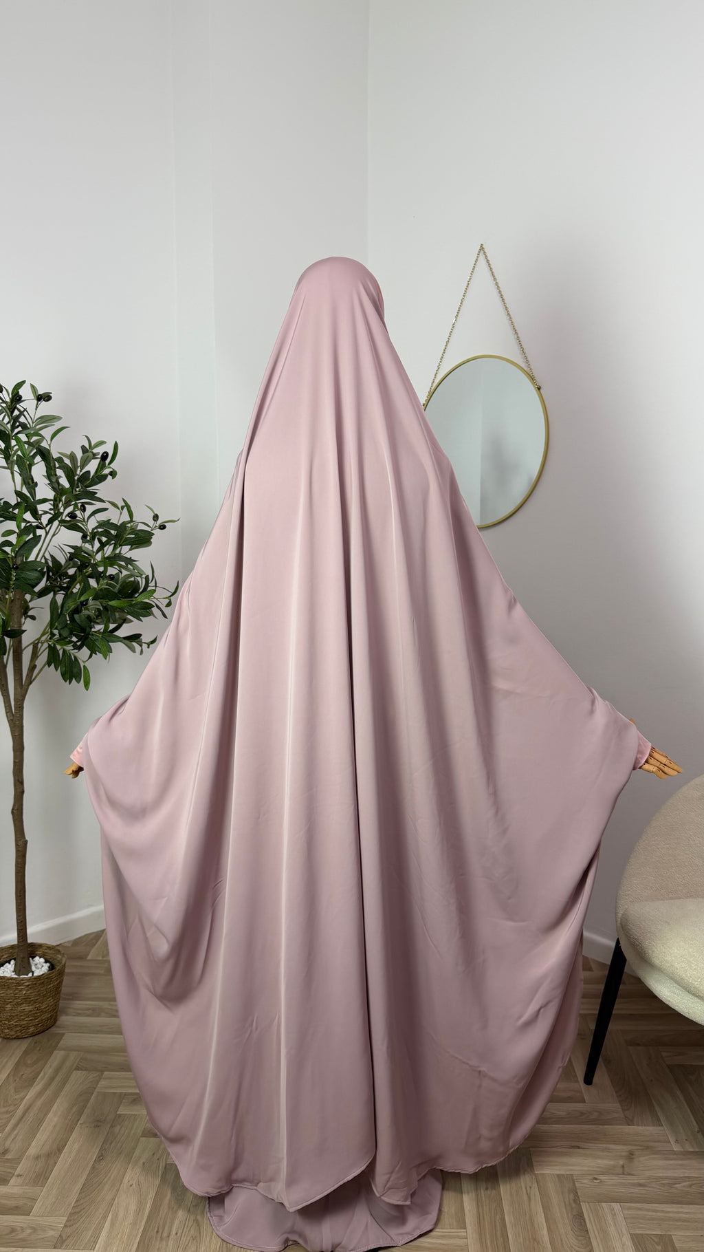 Jilbab 2-teilig aus Abaya Seide