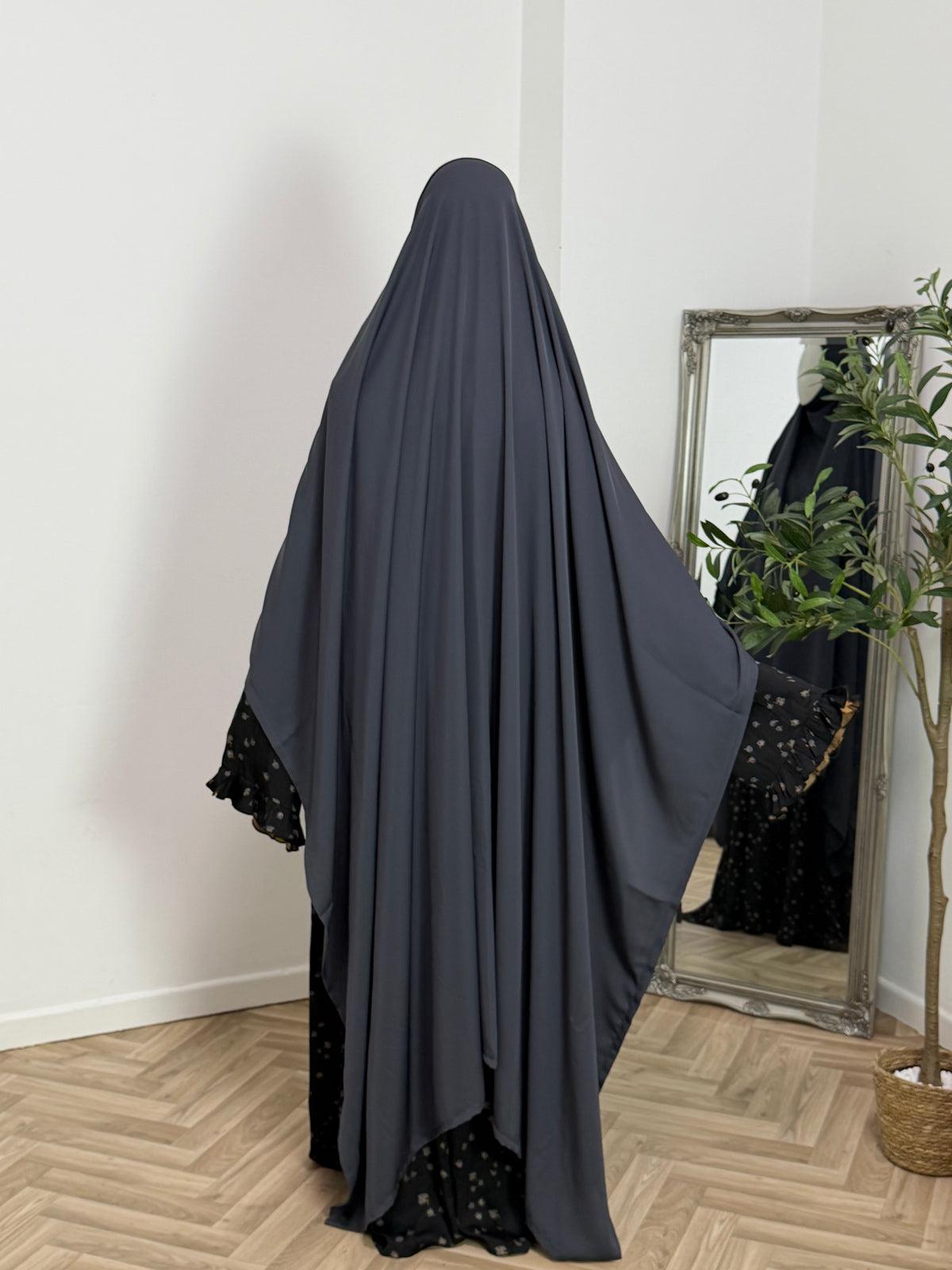 XXL rectangular khimar made of abaya silk